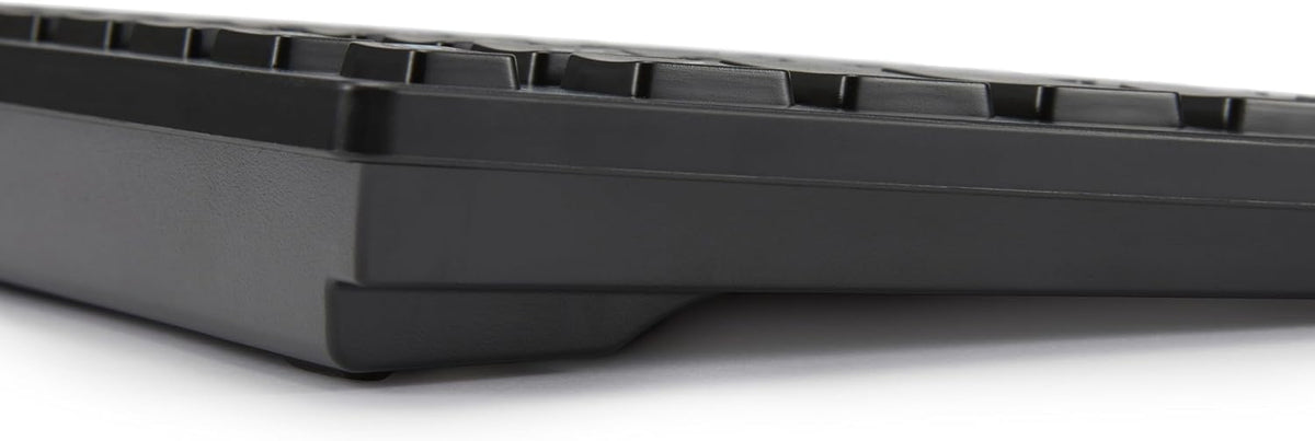 Basics Tastatur mit DE-Layout, flach, USB-kabelgebunden, Mattschwarz