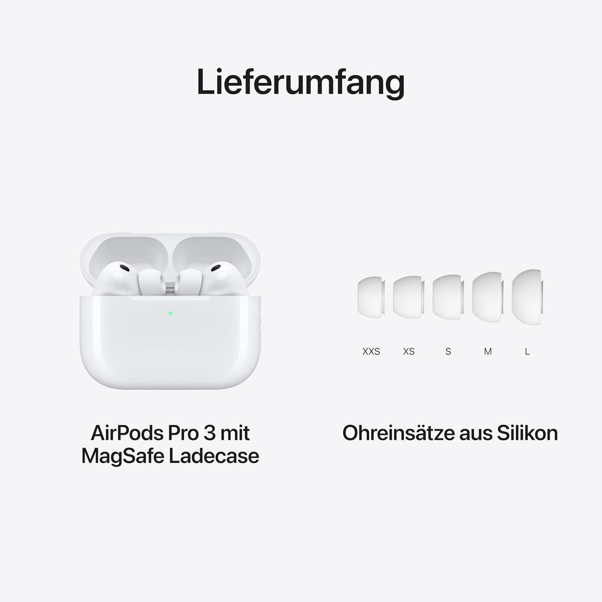 Apple AirPods Pro 3 Kabellose In‑Ear Kopfhörer, Aktive Geräuschunterdrückung