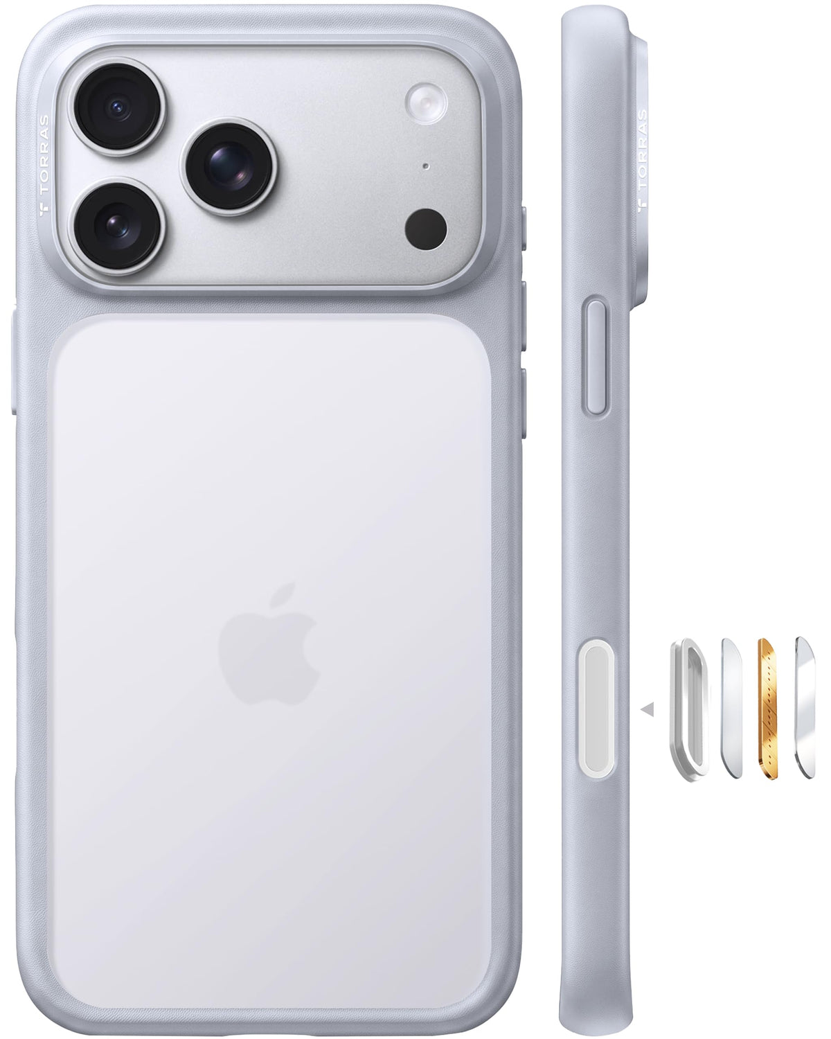 TORRAS für iPhone 18 Pro Hülle iPhone 17 Pro Hülle,Militärschut,Transparent