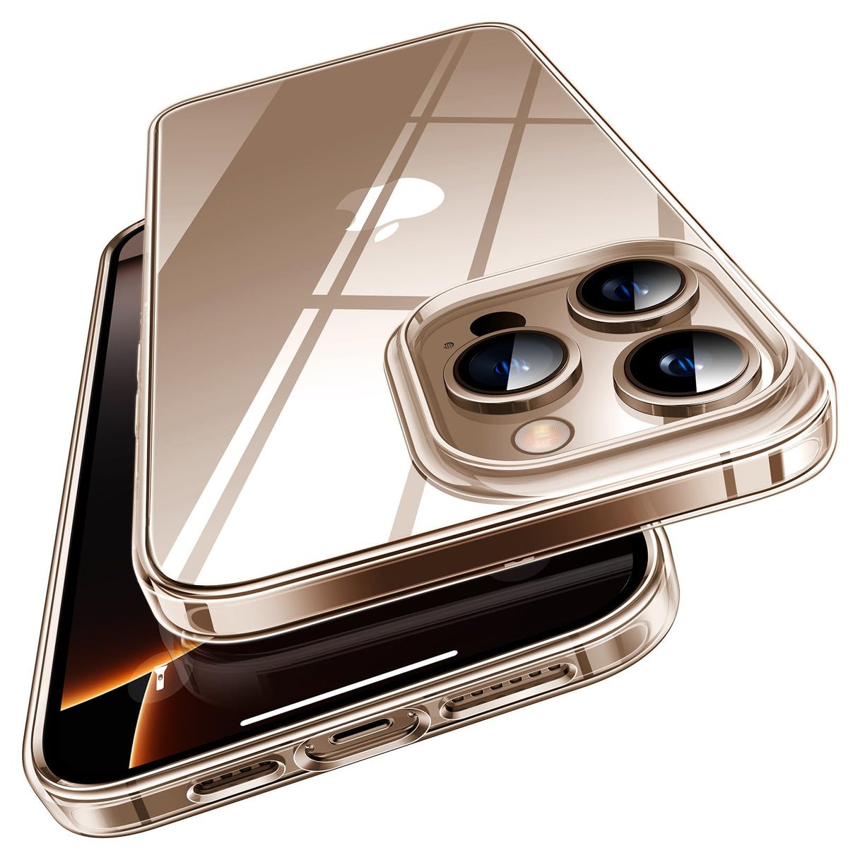 TORRAS für iPhone 18 Pro Hülle iPhone 17 Pro Hülle,Militärschut,Transparent