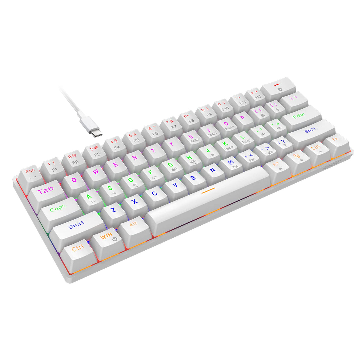 Snpurdiri 60% kabelgebundene mechanische Gaming-Tastatur