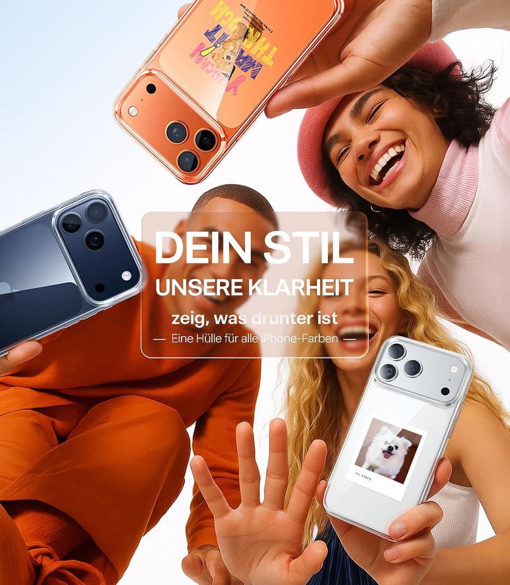 TORRAS für iPhone 18 Pro Hülle iPhone 17 Pro Hülle,Militärschut,Transparent