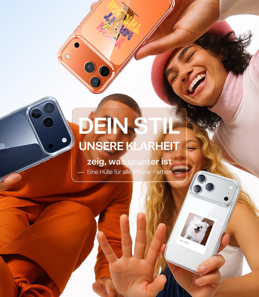 TORRAS für iPhone 18 Pro Hülle iPhone 17 Pro Hülle,Militärschut,Transparent