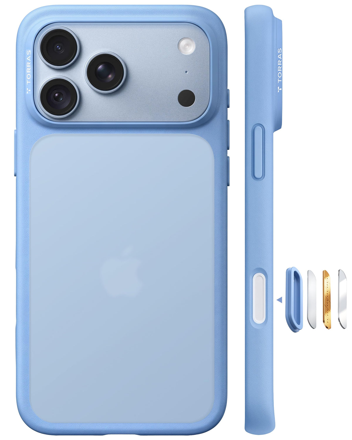 TORRAS für iPhone 18 Pro Hülle iPhone 17 Pro Hülle,Militärschut,Transparent