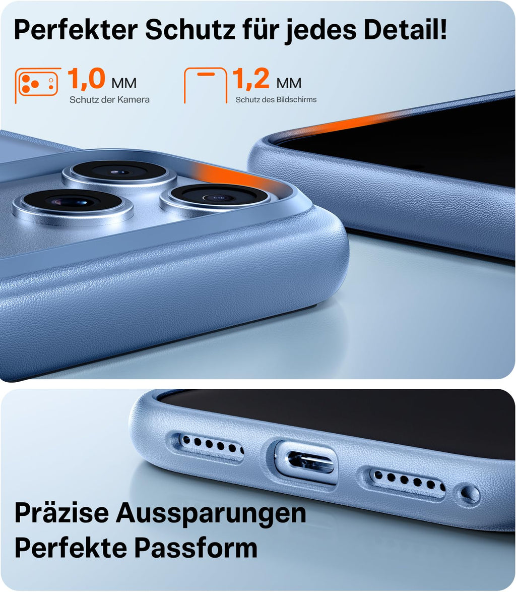 TORRAS für iPhone 18 Pro Hülle iPhone 17 Pro Hülle,Militärschut,Transparent