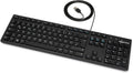 Basics Tastatur mit DE-Layout, flach, USB-kabelgebunden, Mattschwarz