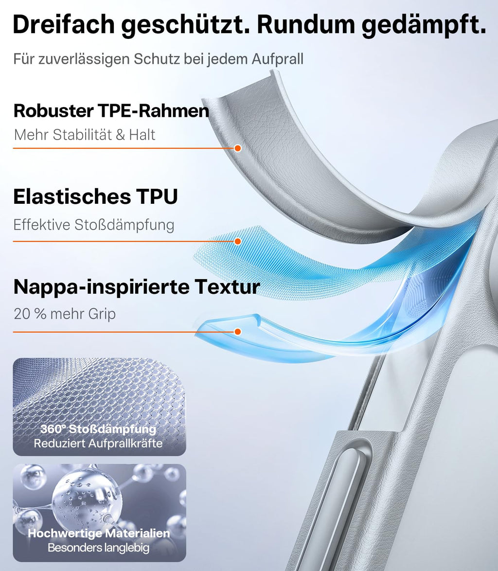 TORRAS für iPhone 18 Pro Hülle iPhone 17 Pro Hülle,Militärschut,Transparent