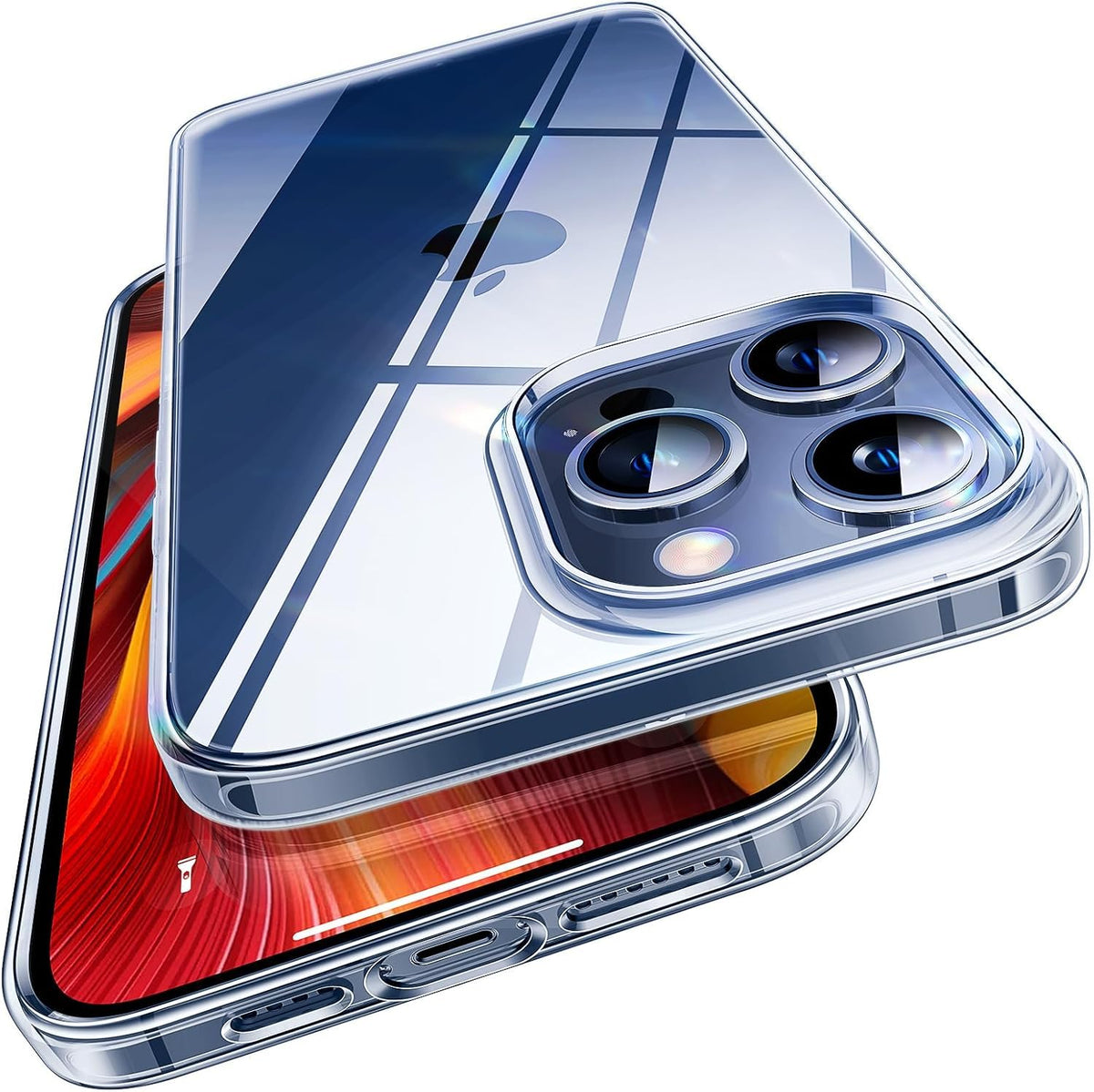 TORRAS für iPhone 18 Pro Hülle iPhone 17 Pro Hülle,Militärschut,Transparent