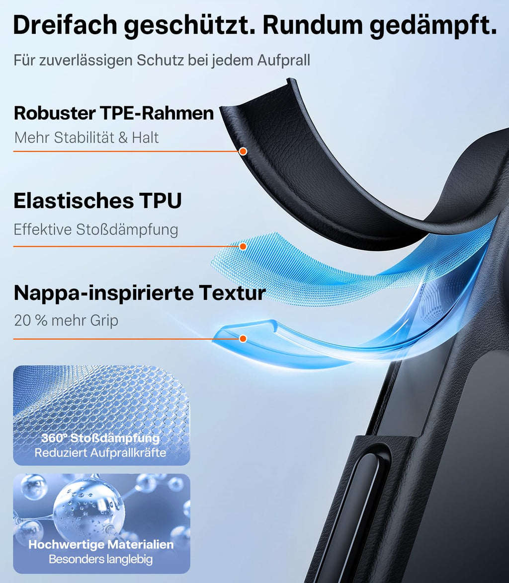 TORRAS für iPhone 18 Pro Hülle iPhone 17 Pro Hülle,Militärschut,Transparent