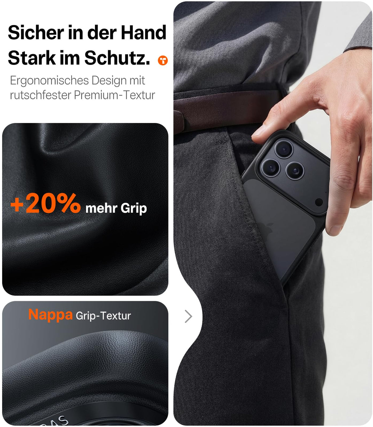 TORRAS für iPhone 18 Pro Hülle iPhone 17 Pro Hülle,Militärschut,Transparent