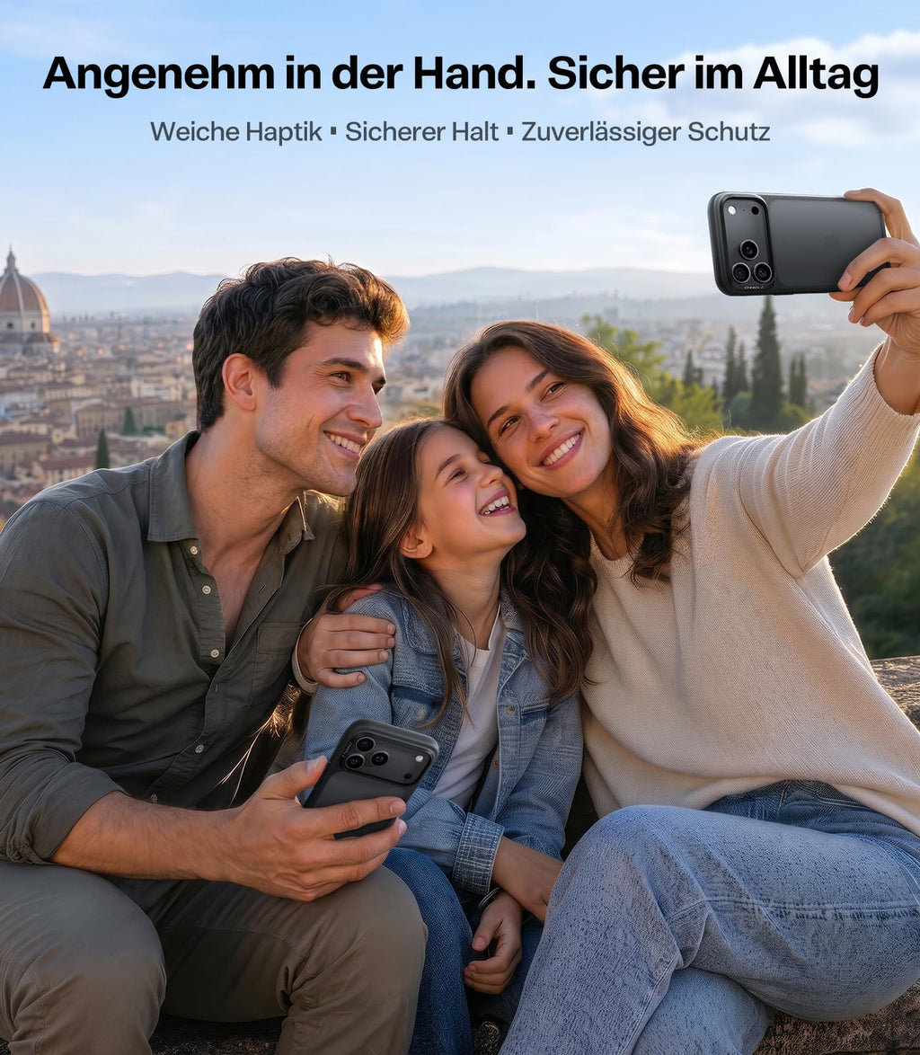 TORRAS für iPhone 18 Pro Hülle iPhone 17 Pro Hülle,Militärschut,Transparent