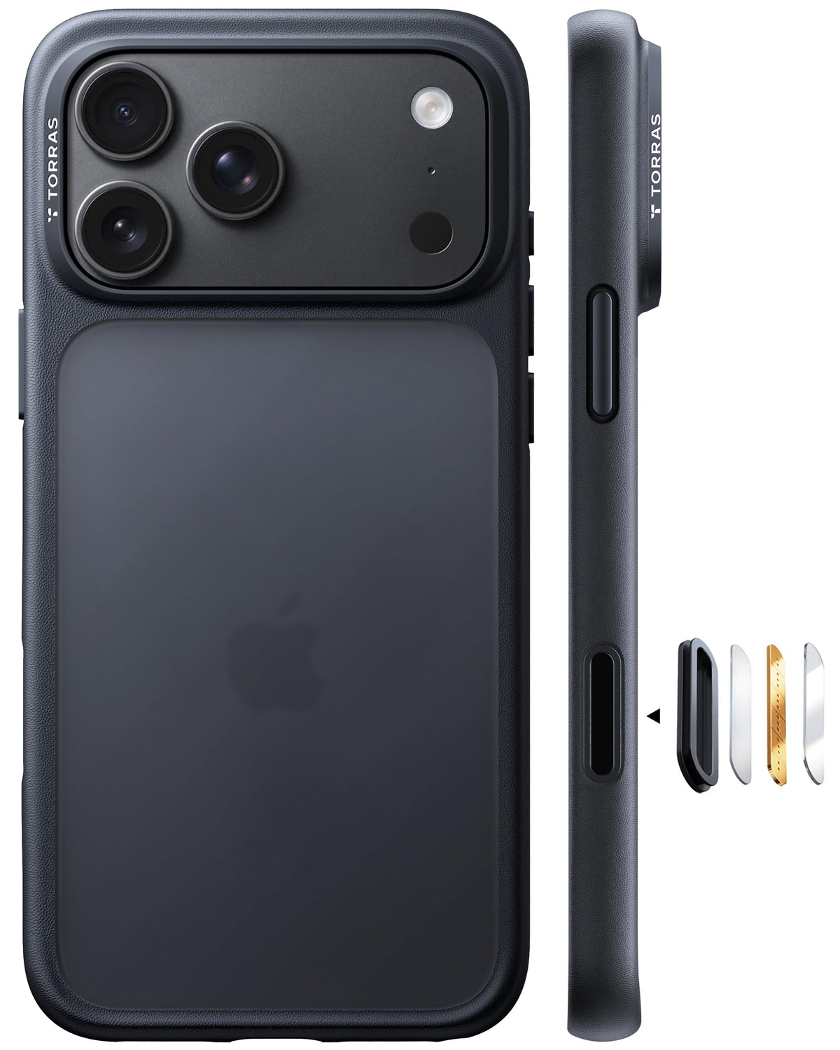 TORRAS für iPhone 18 Pro Hülle iPhone 17 Pro Hülle,Militärschut,Transparent