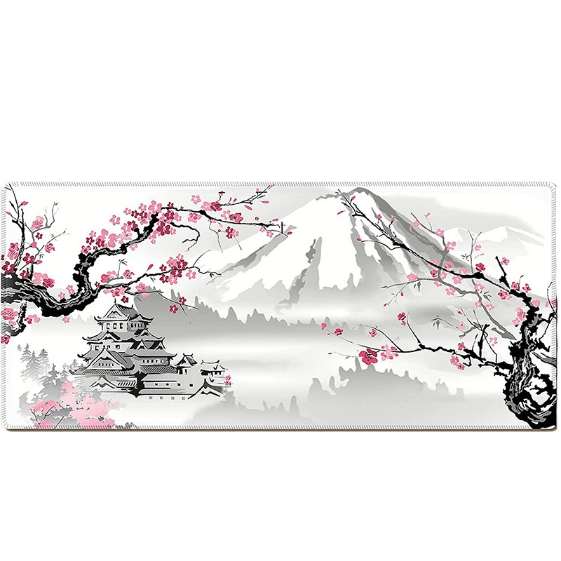 XXL Gaming Mauspad  Japan Kirschenblüten Rutschfest 800x300mm