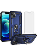 iPhone 15 Armor Tank Case – Stoßfeste Schutzhülle mit Halterung & Displayschutz