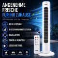 TURMVENTILATOR  Ventilator 74 cm mit FERNBEDIENUNG 45W Standventilator B WARE